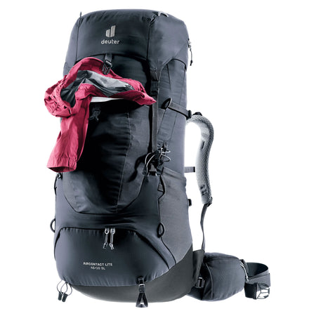 deuter Aircontact Lite 45 + 10 SL Backpack | Black Graphite Rucksacks & Backpacks deuter