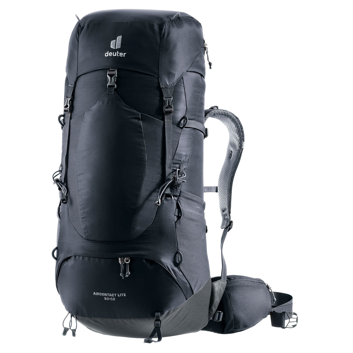 deuter Aircontact Lite 50 + 10 Backpack | Black Graphite Rucksacks & Backpacks deuter