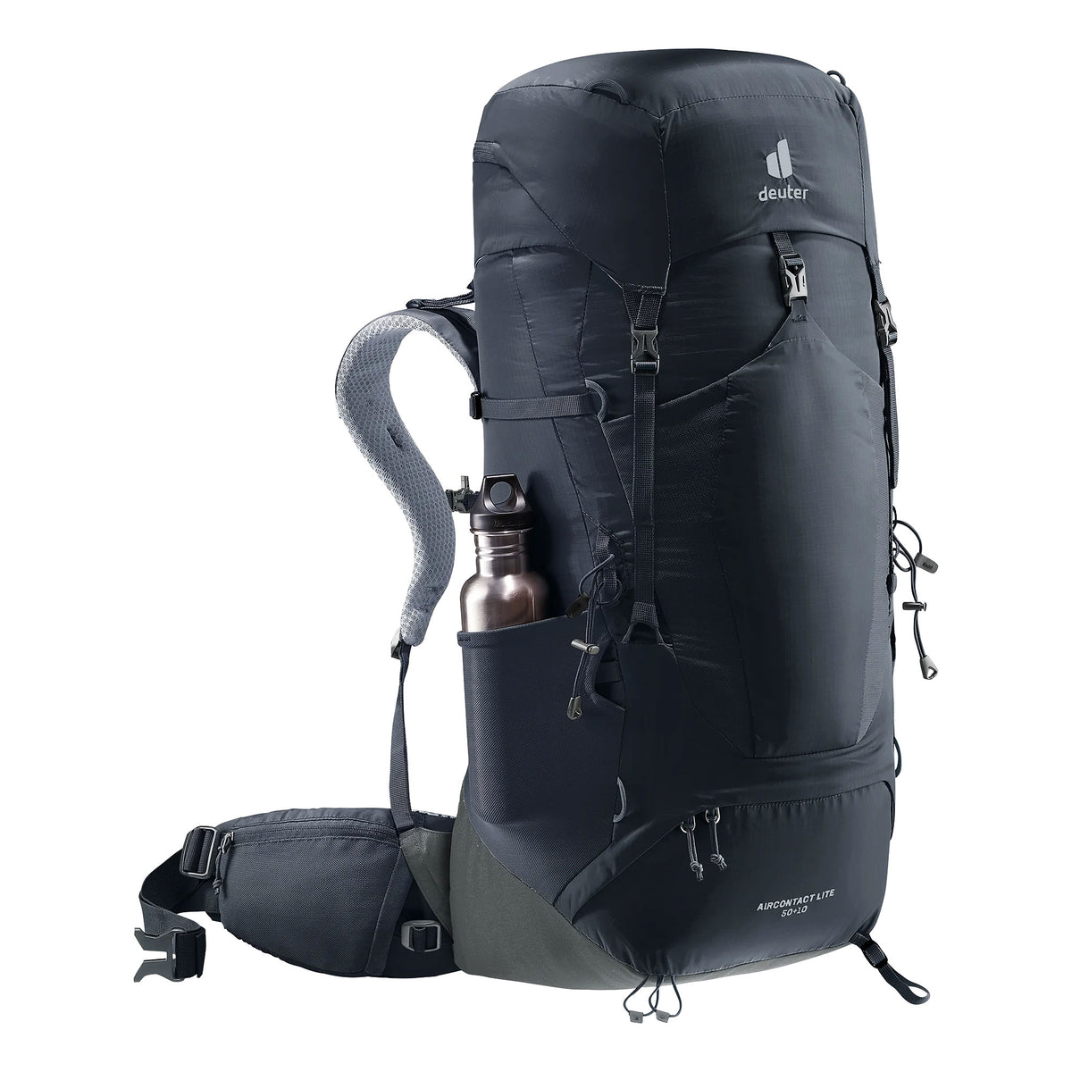 deuter Aircontact Lite 50 + 10 Backpack | Black Graphite Rucksacks & Backpacks deuter