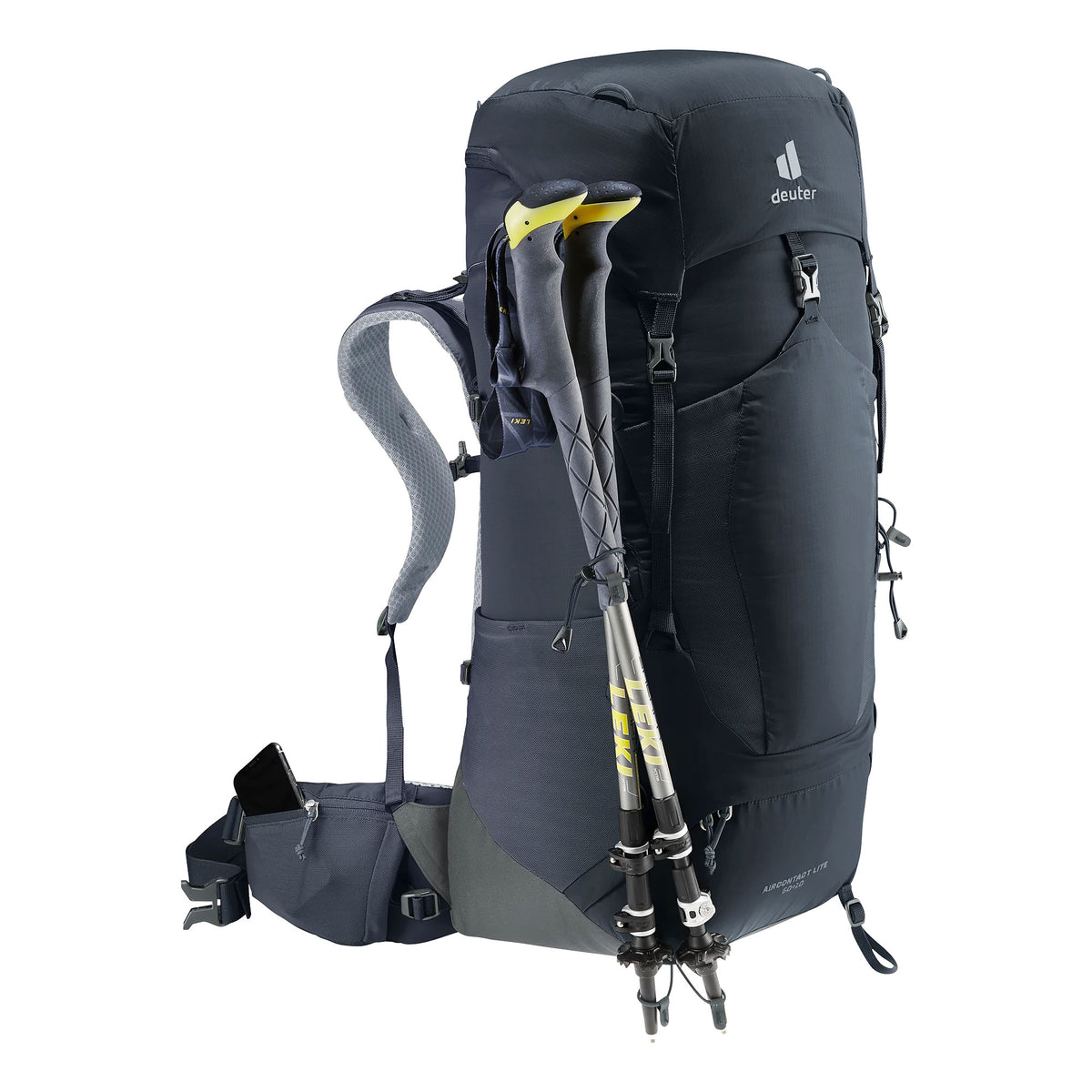 deuter Aircontact Lite 50 + 10 Backpack | Black Graphite Rucksacks & Backpacks deuter