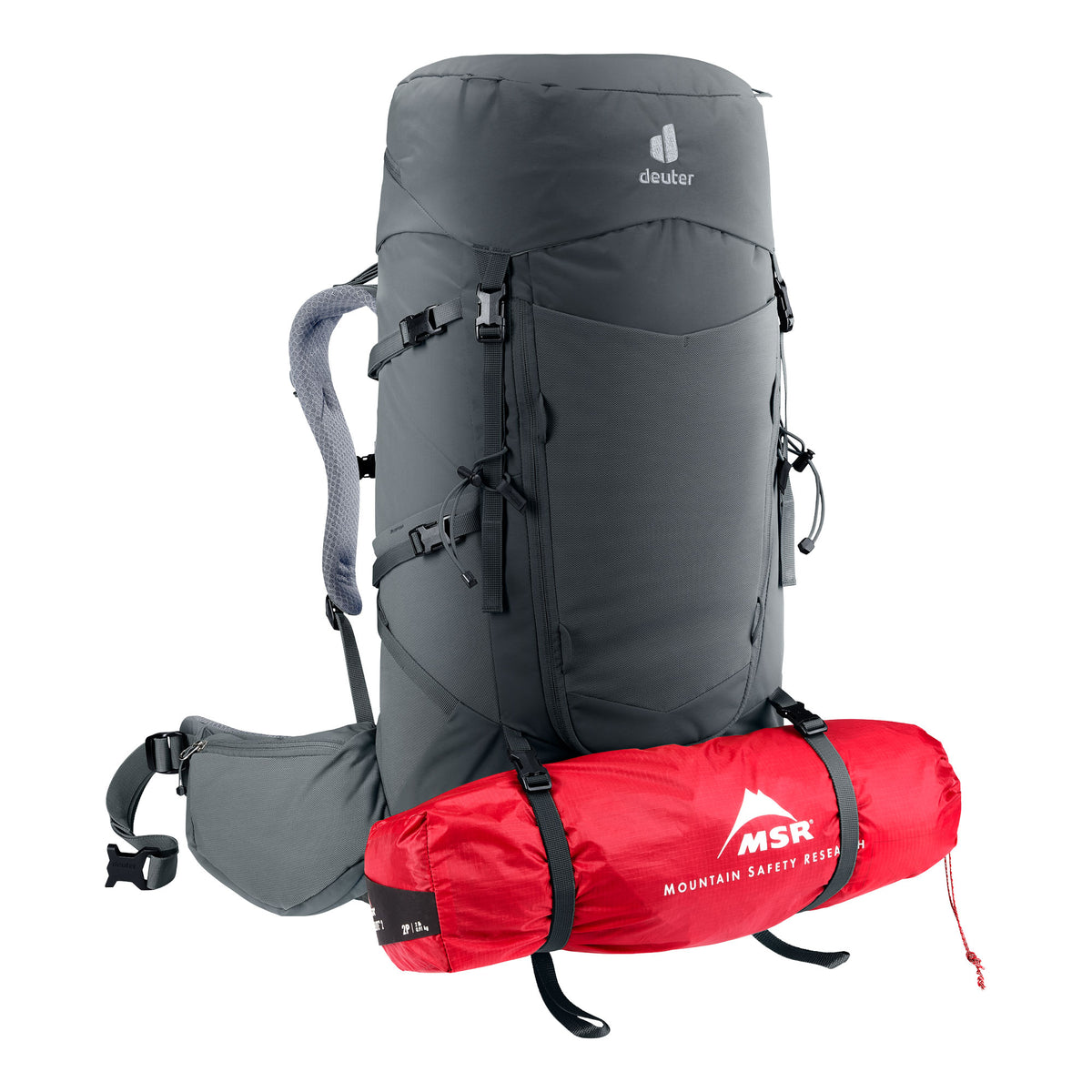 deuter Aircontact Core 45+10 SL Backpack | Graphite Rucksacks & Backpacks deuter