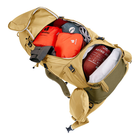 deuter Aircontact Core 45+10 SL Backpack | Savanna Nori Rucksacks & Backpacks deuter
