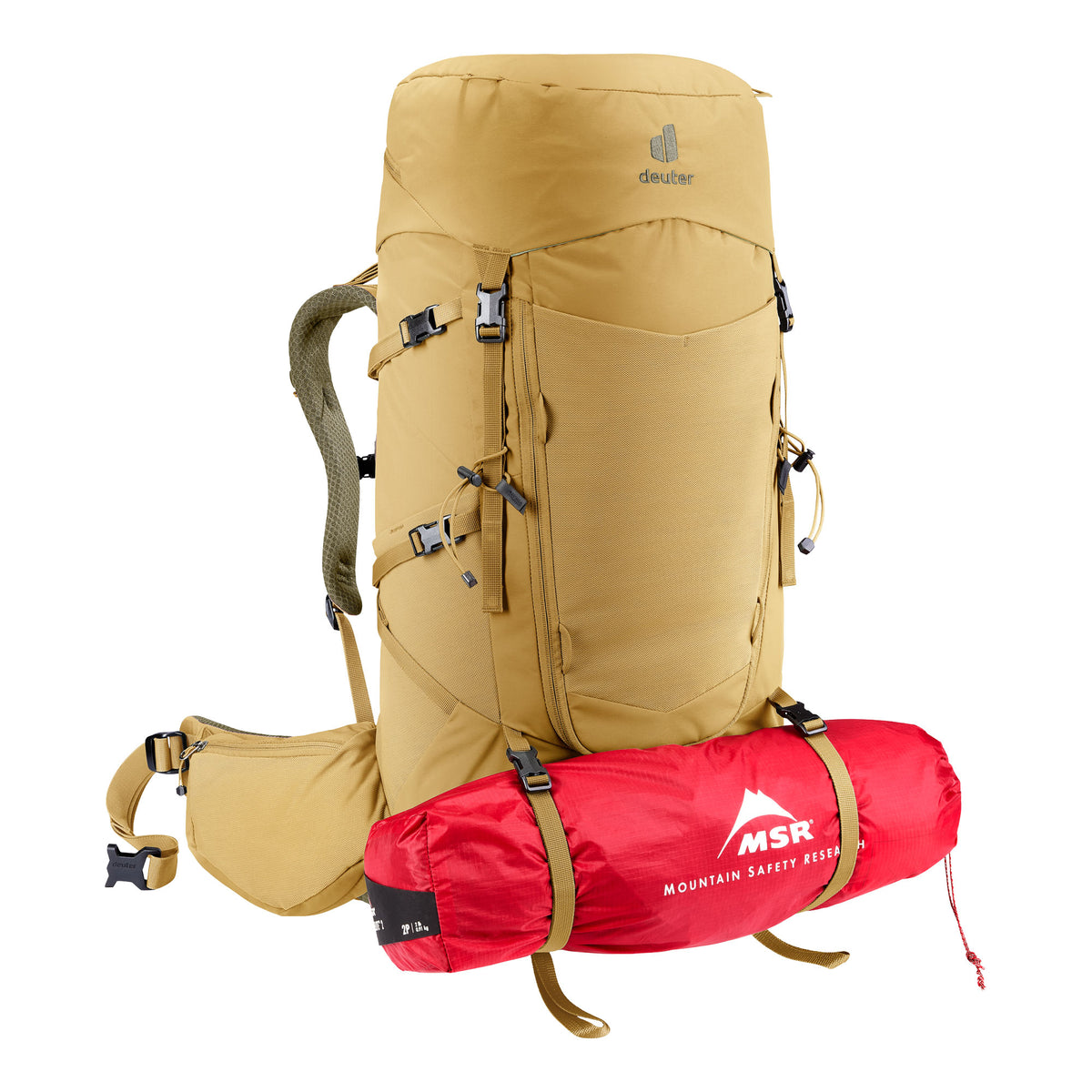 deuter Aircontact Core 45+10 SL Backpack | Savanna Nori Rucksacks & Backpacks deuter
