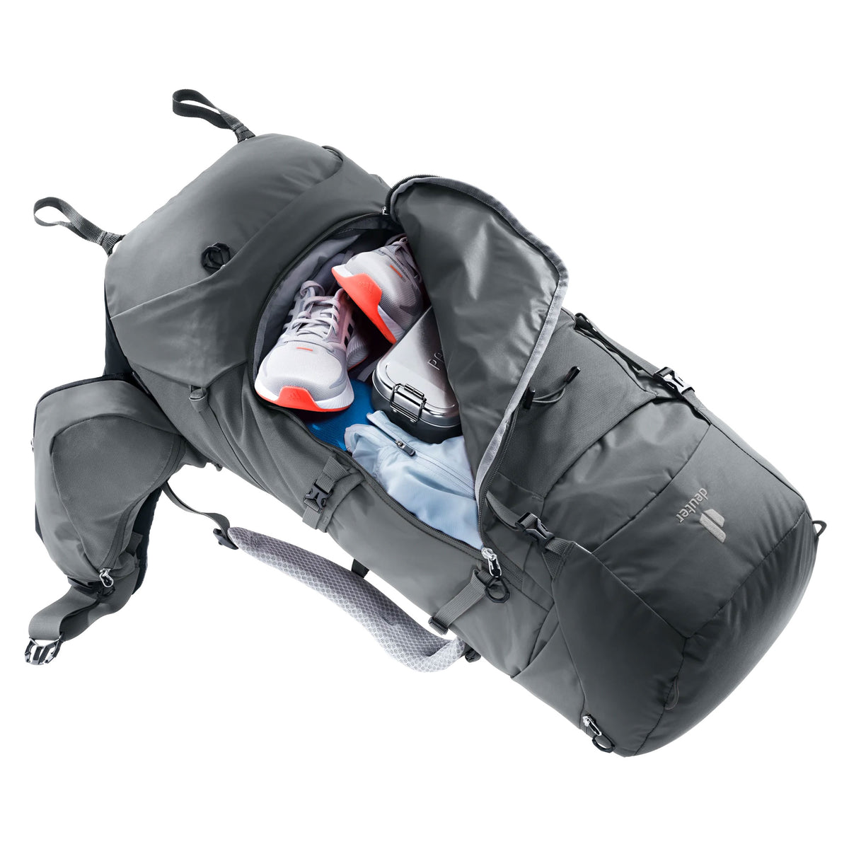 deuter Aircontact Core 55+10 SL Backpack | Graphite Rucksacks & Backpacks deuter