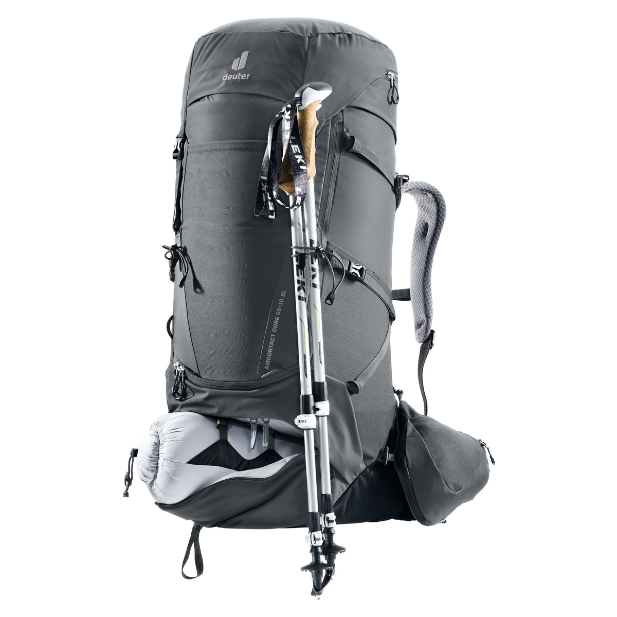 deuter Aircontact Core 55+10 SL Backpack | Graphite Rucksacks & Backpacks deuter