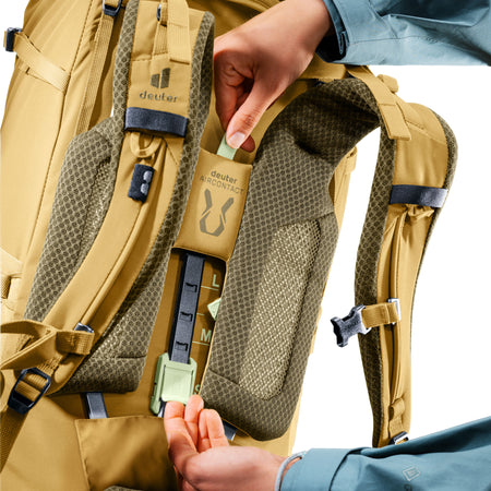 deuter Aircontact Core 55+10 SL Backpack | Savanna Nori Rucksacks & Backpacks deuter