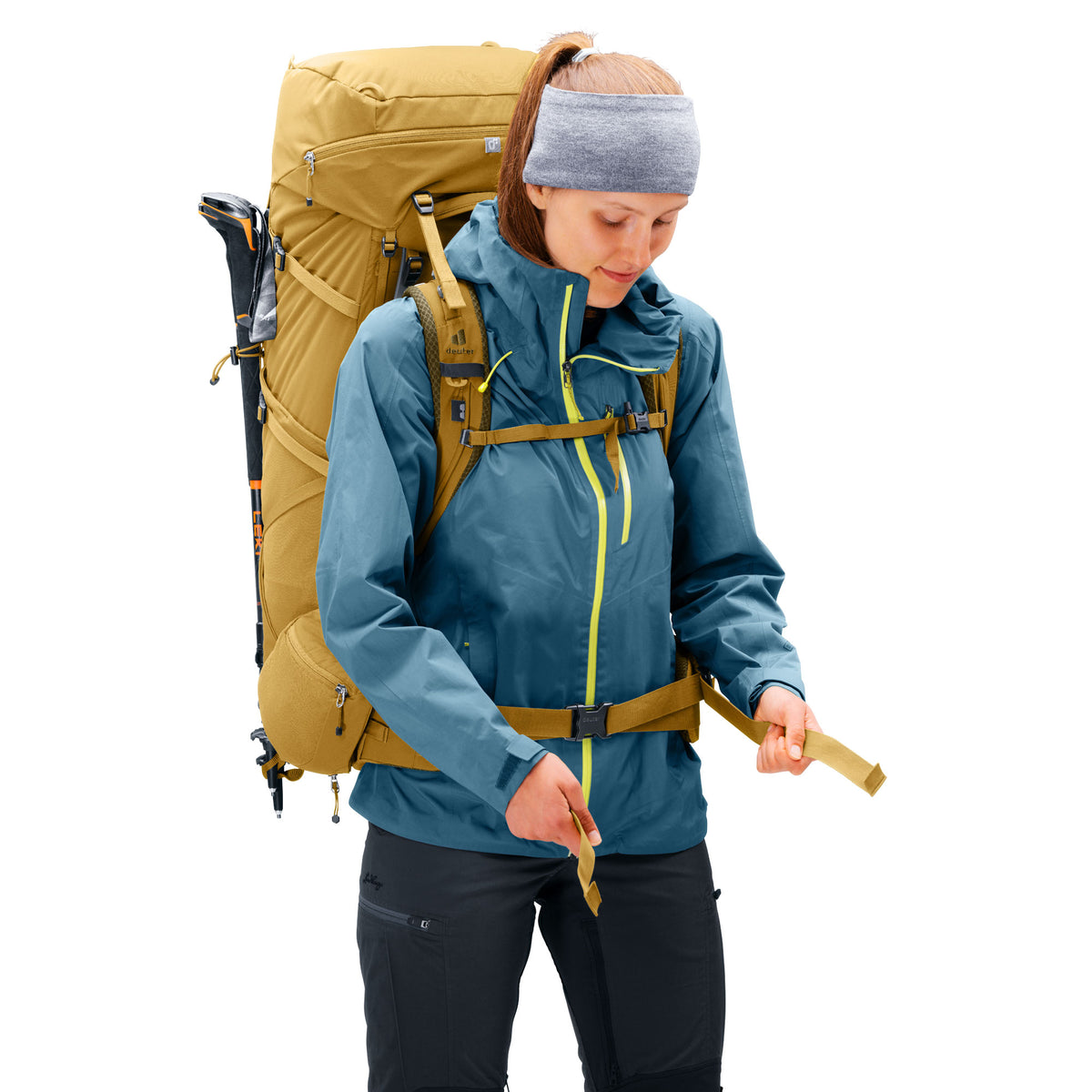 deuter Aircontact Core 55+10 SL Backpack | Savanna Nori Rucksacks & Backpacks deuter