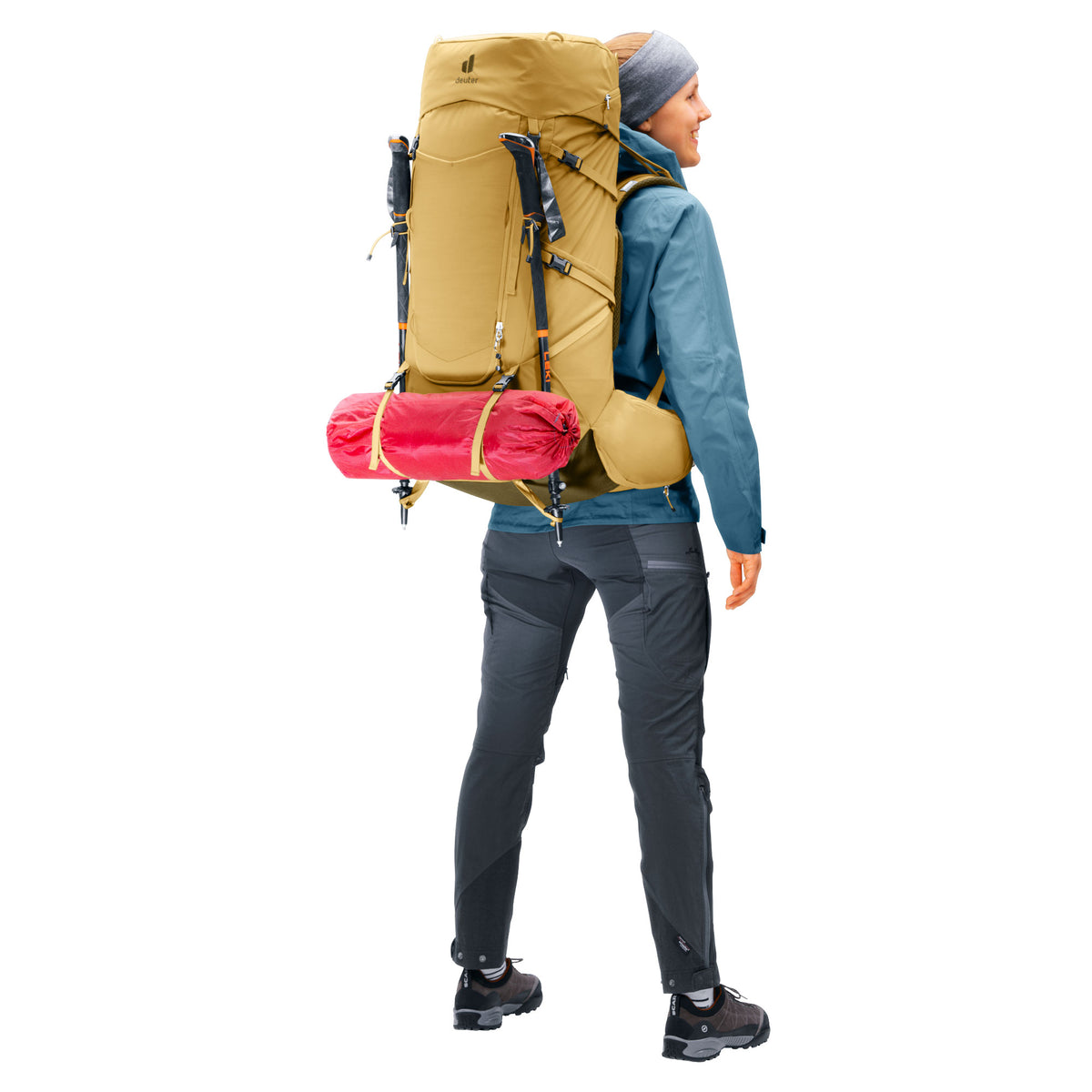 deuter Aircontact Core 55+10 SL Backpack | Savanna Nori Rucksacks & Backpacks deuter