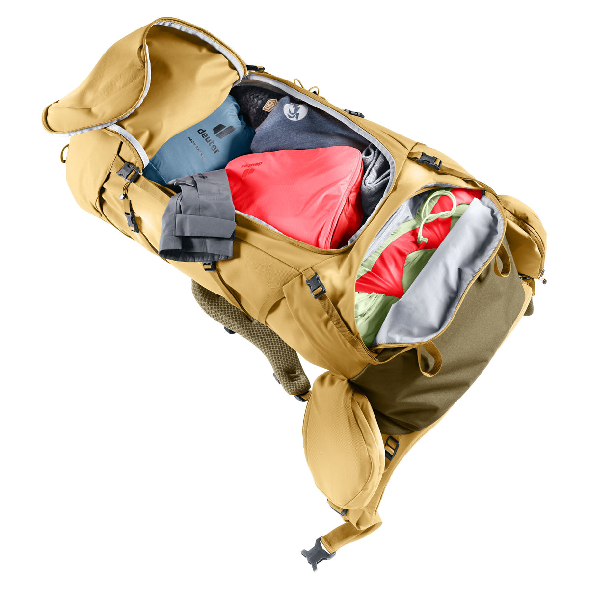 deuter Aircontact Core 55+10 SL Backpack | Savanna Nori Rucksacks & Backpacks deuter