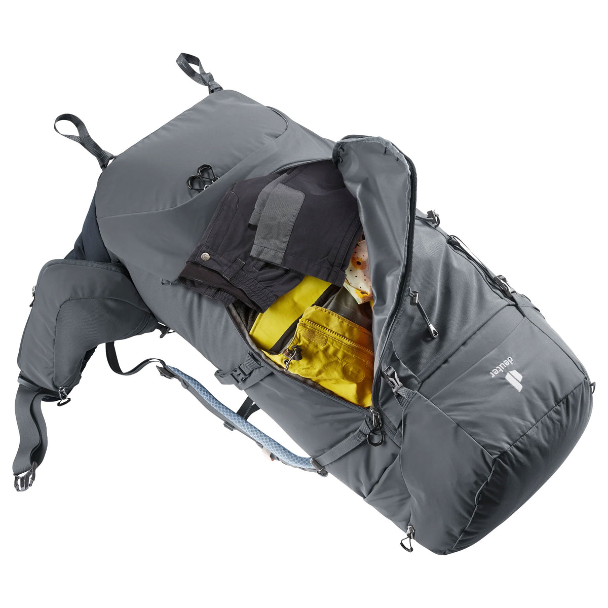 deuter Aircontact Core 65+10 SL Backpack | Graphite Rucksacks & Backpacks deuter