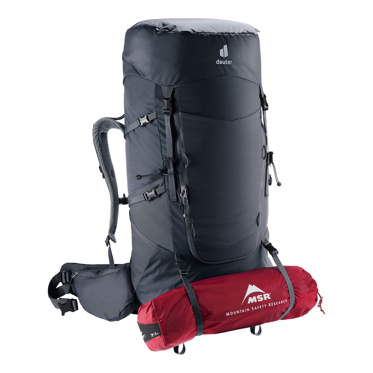 deuter Aircontact Core 70+10 Backpack | Black Rucksacks & Backpacks deuter