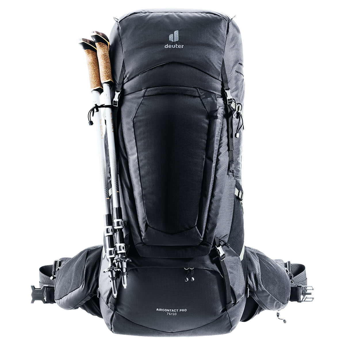 deuter Aircontact Pro 75+10 Backpack | Black Rucksacks & Backpacks deuter