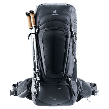 deuter Aircontact Pro 75+10 Backpack | Black Rucksacks & Backpacks deuter