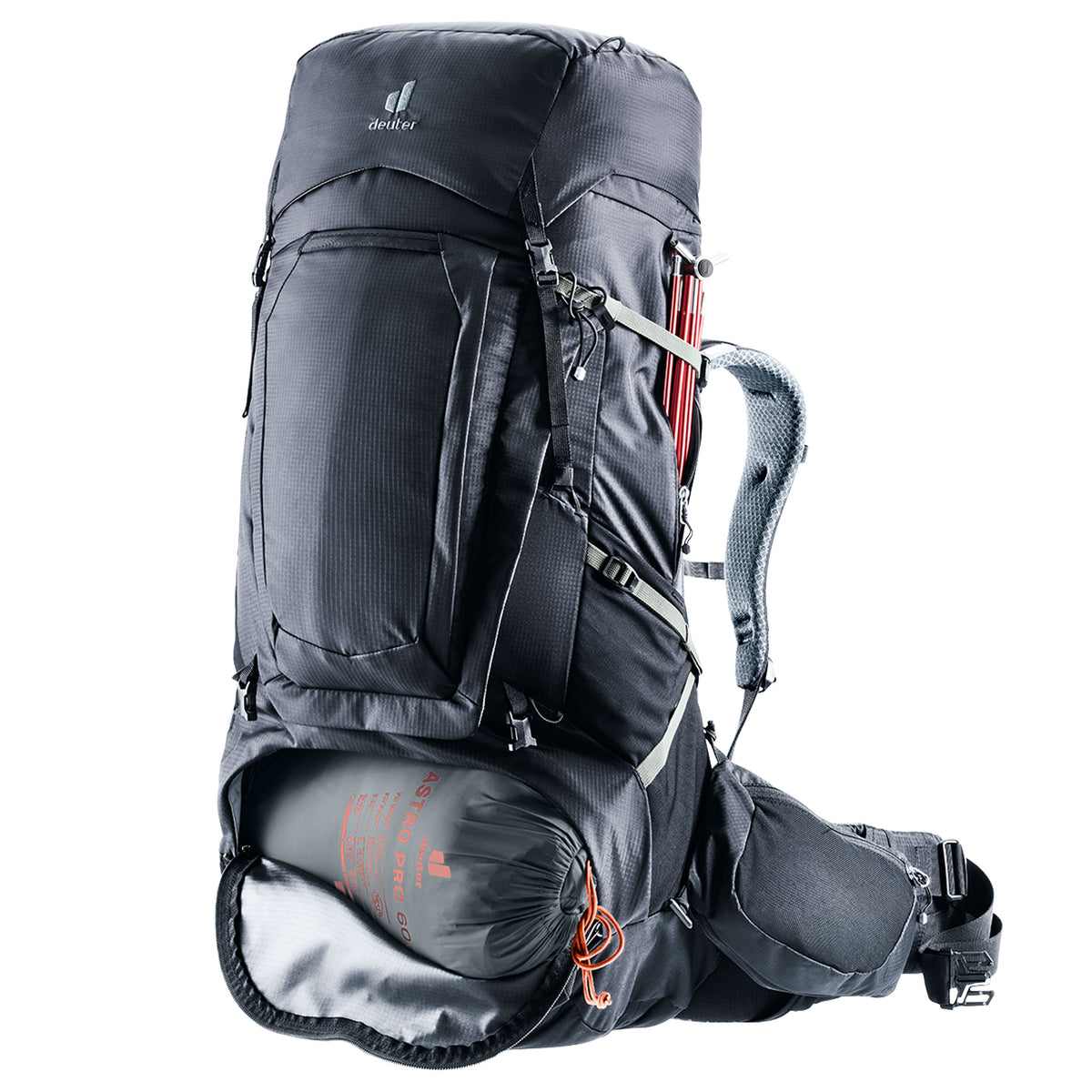deuter Aircontact Pro 75+10 Backpack | Black Rucksacks & Backpacks deuter