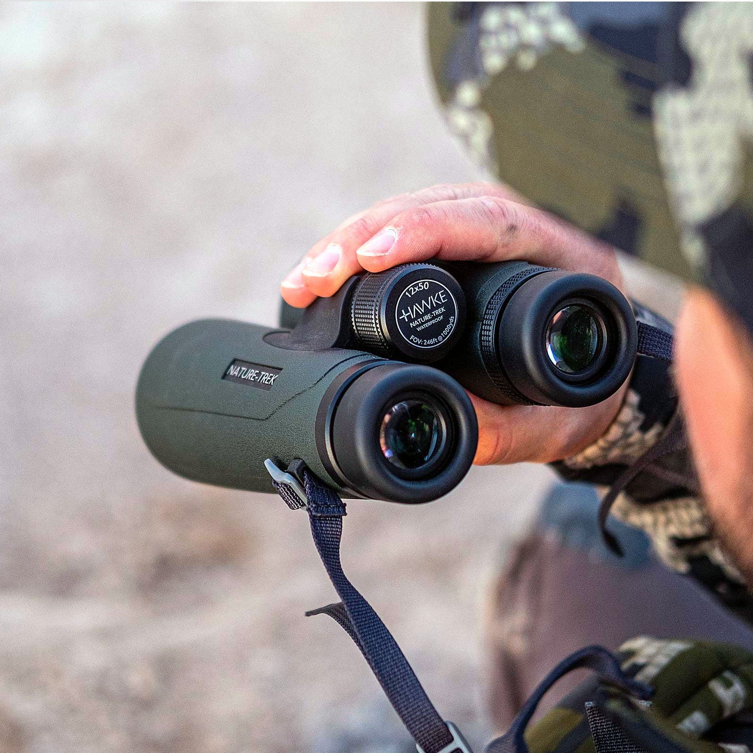 Hawke Nature-Trek 12x50 双眼鏡 グリーン Hawke Nature-Trek 12x50 Binoculars -