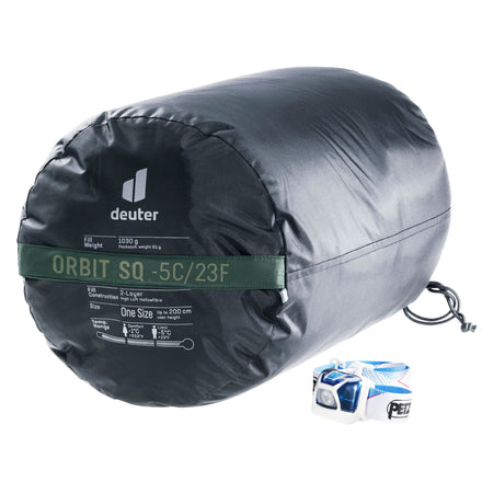 deuter Orbit SQ -5C/23F Synthetic Square Sleeping Bag | Ivy Ink Sleeping Bags deuter