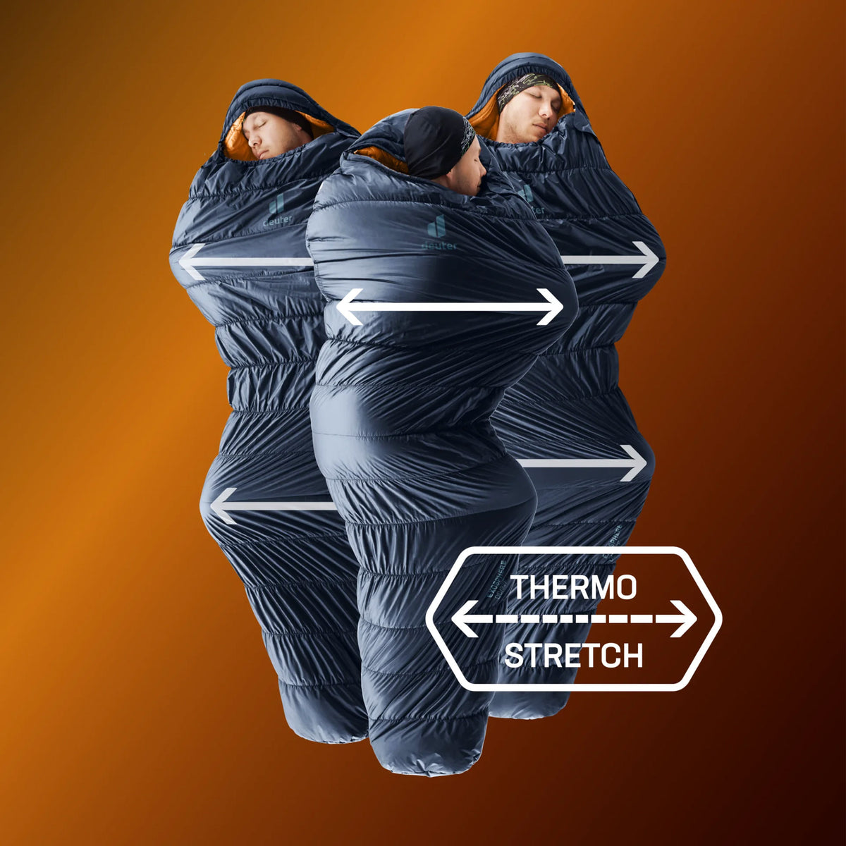 deuter Exosphere +4C/39F Synthetic Sleeping Bag | Ink Maple Sleeping Bags deuter