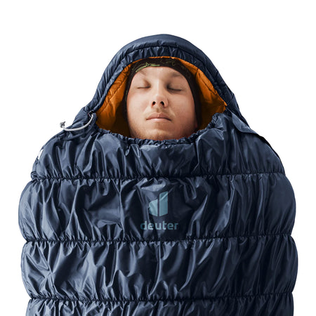 deuter Exosphere +4C/39F Synthetic Sleeping Bag | Ink Maple Sleeping Bags deuter