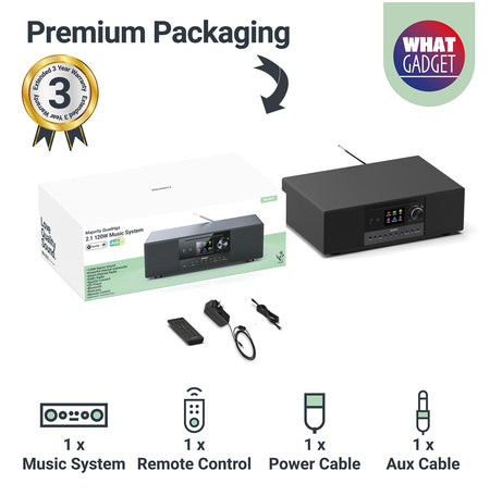 Majority Quadriga DAB+ Radio, Internet Radio, Spotify, Bluetooth, CD Player Digital Radios Majority