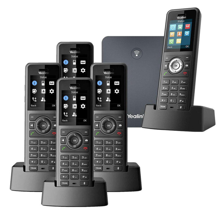 Yealink W79P Quint IP WiFI Ruggedized DECT Phone System VoiP Phones Yealink