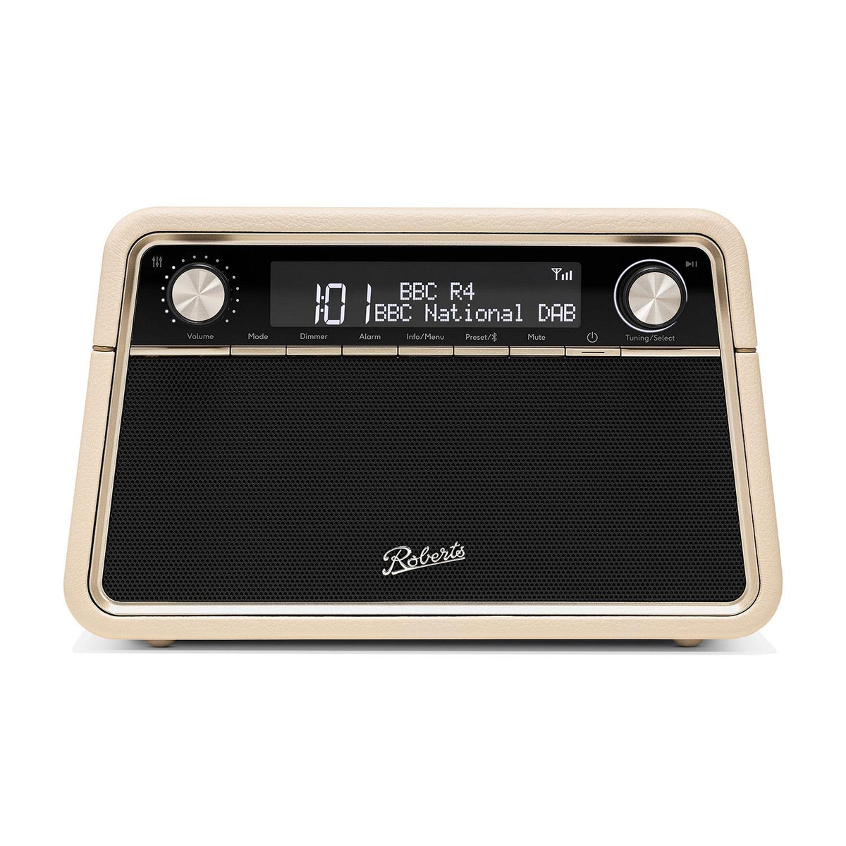 Roberts Reva Tabletop DAB Radio & Bluetooth Speaker in Pastel Cream Digital Radios Roberts