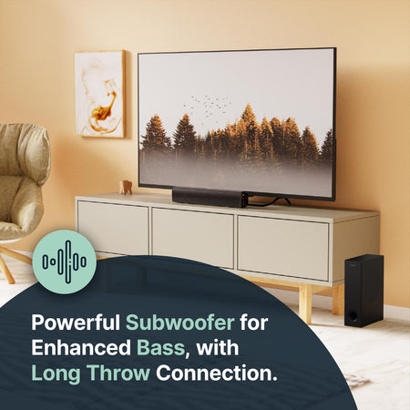 Majority Bowfell Plus Bluetooth Sound Bar with Subwoofer Soundbars Majority