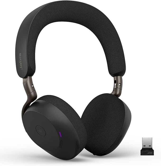 Jabra Evolve3 75 MS Stereo, Link 390 USB-A, Black Wireless Headsets Jabra
