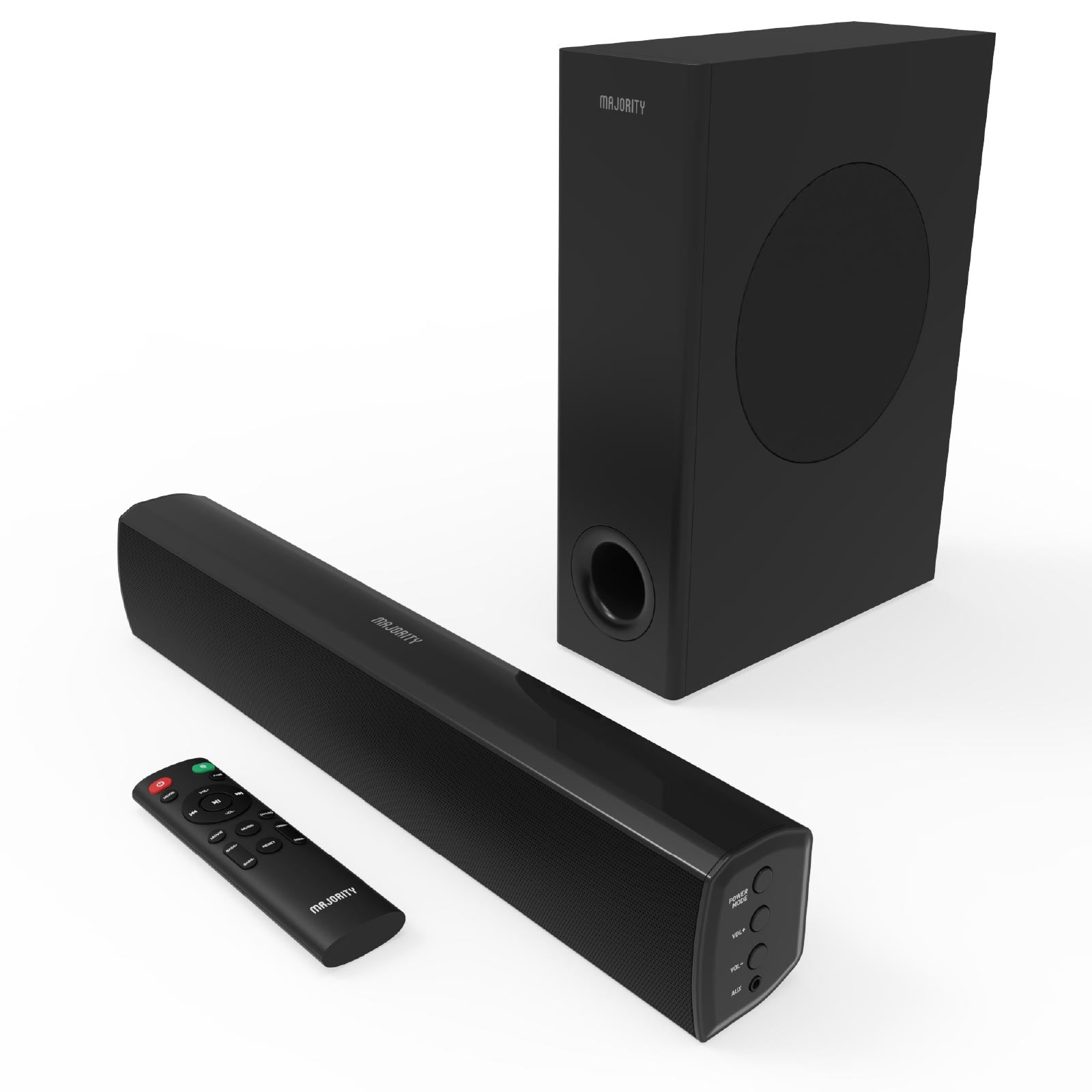 Majority Bowfell Plus Bluetooth Sound Bar with Subwoofer Soundbars Majority