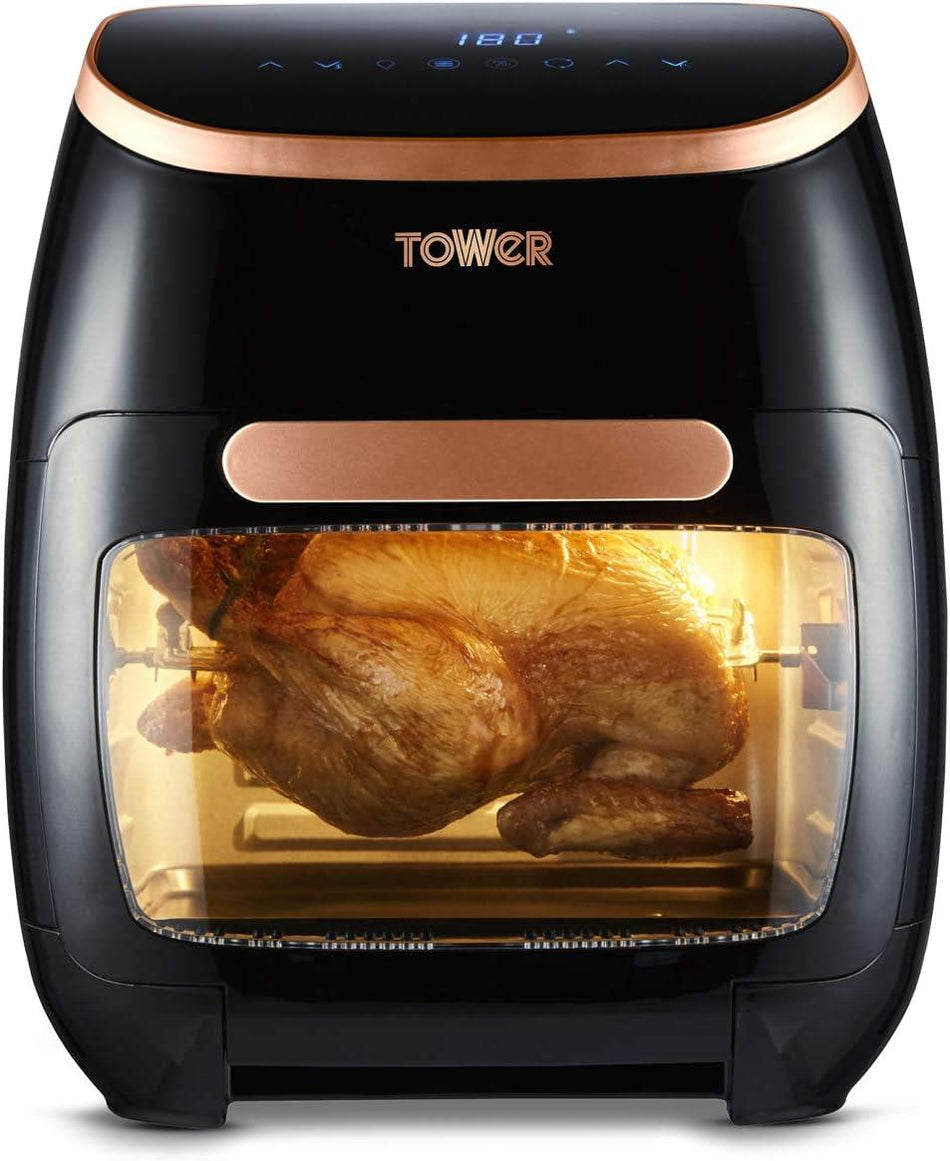 Tower Xpress 2000W 11 Litre 5-in-1 Manual Air Fryer Oven with Rotisserie