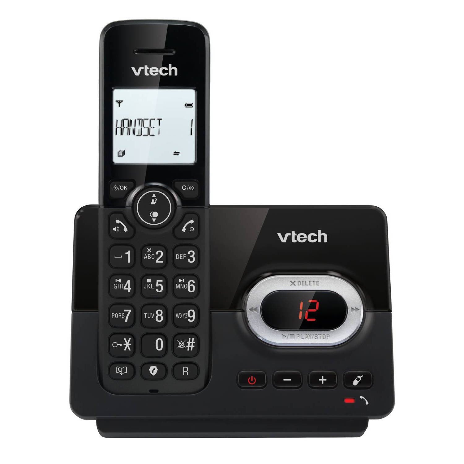 VTech CS2052 DECT Cordless Telephone with Answering Machine, Three Handsets Landline Phones VTech   