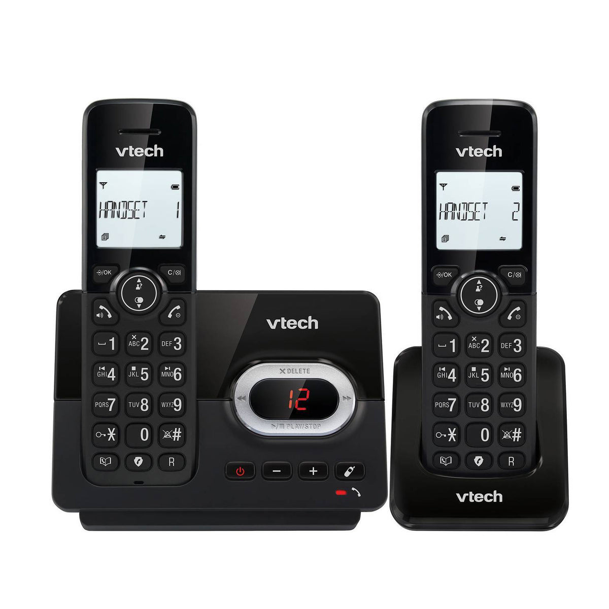 VTech CS2051 DECT Cordless Telephone with Answering Machine, Twin Handset Landline Phones VTech   