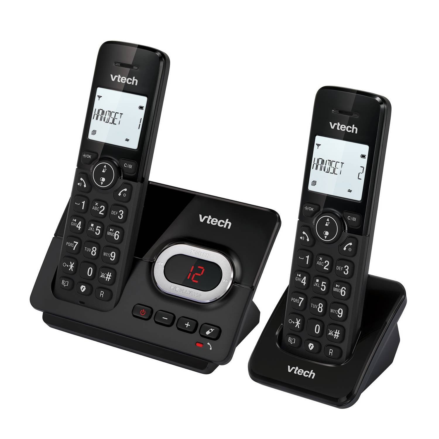 VTech CS2051 DECT Cordless Telephone with Answering Machine, Twin Handset Landline Phones VTech   