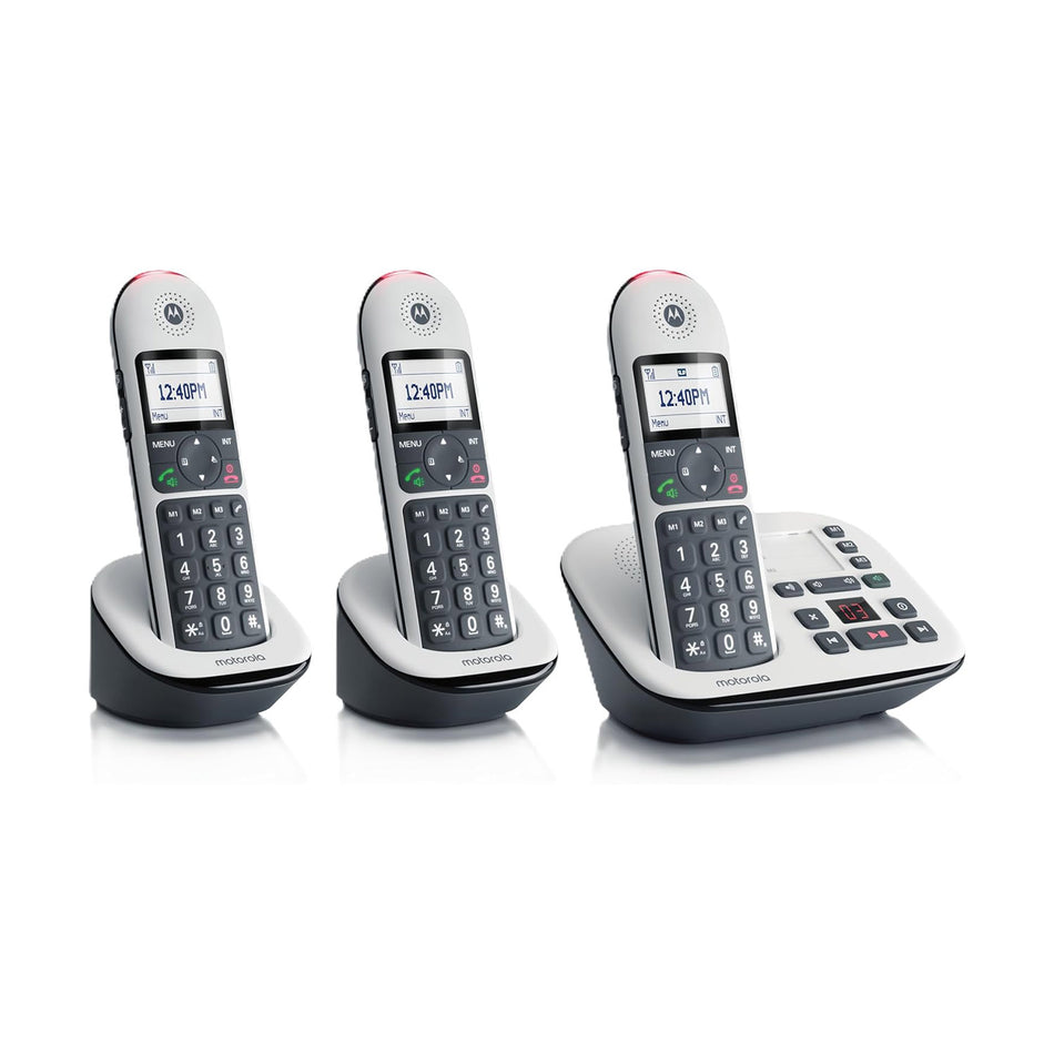 Motorola CD5013 Big Button Home Phone, Trio Handset Landline Phones Motorola