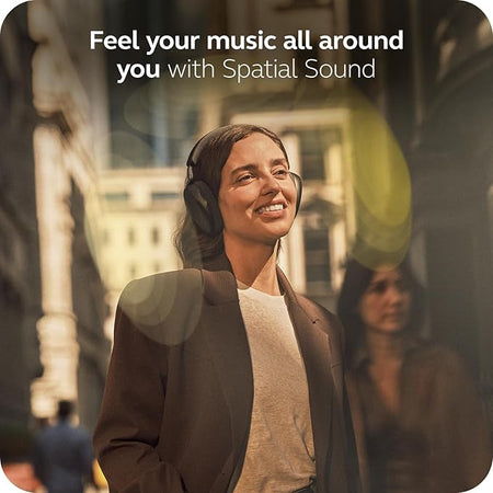 Jabra Evolve3 85 MS Stereo, Link 390 USB-C, Black, with Wireless Charging pad Wireless Headsets Jabra