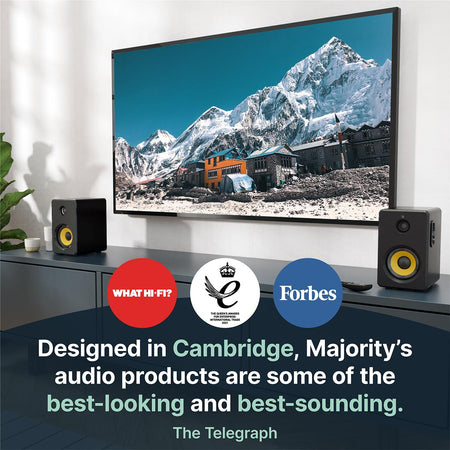 Majority D40X Bookshelf Active Speakers Bluetooth Speakers Majority