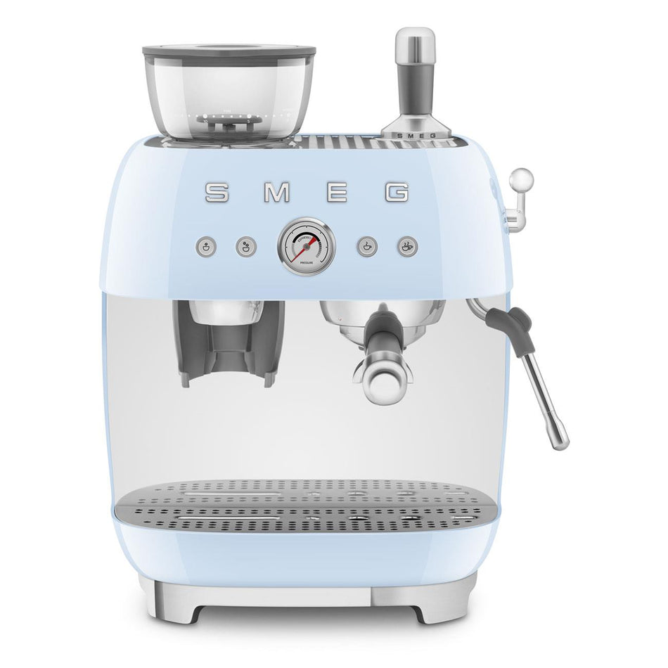 Smeg EGF03 Espresso Coffee Machine in Pastel Blue Coffee Machines Smeg   