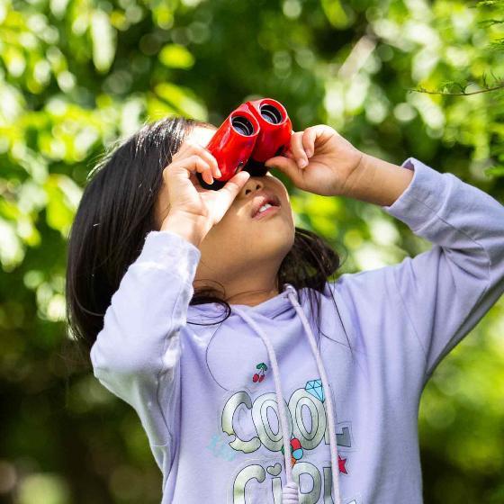 RSPB Puffin Jr 8×21 Children's Binoculars - Red Binoculars RSPB   