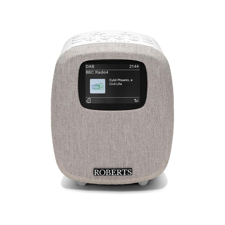 Roberts Ortus 5 DAB/DAB+/FM Alarm Clock Radio in White Digital Radios Roberts