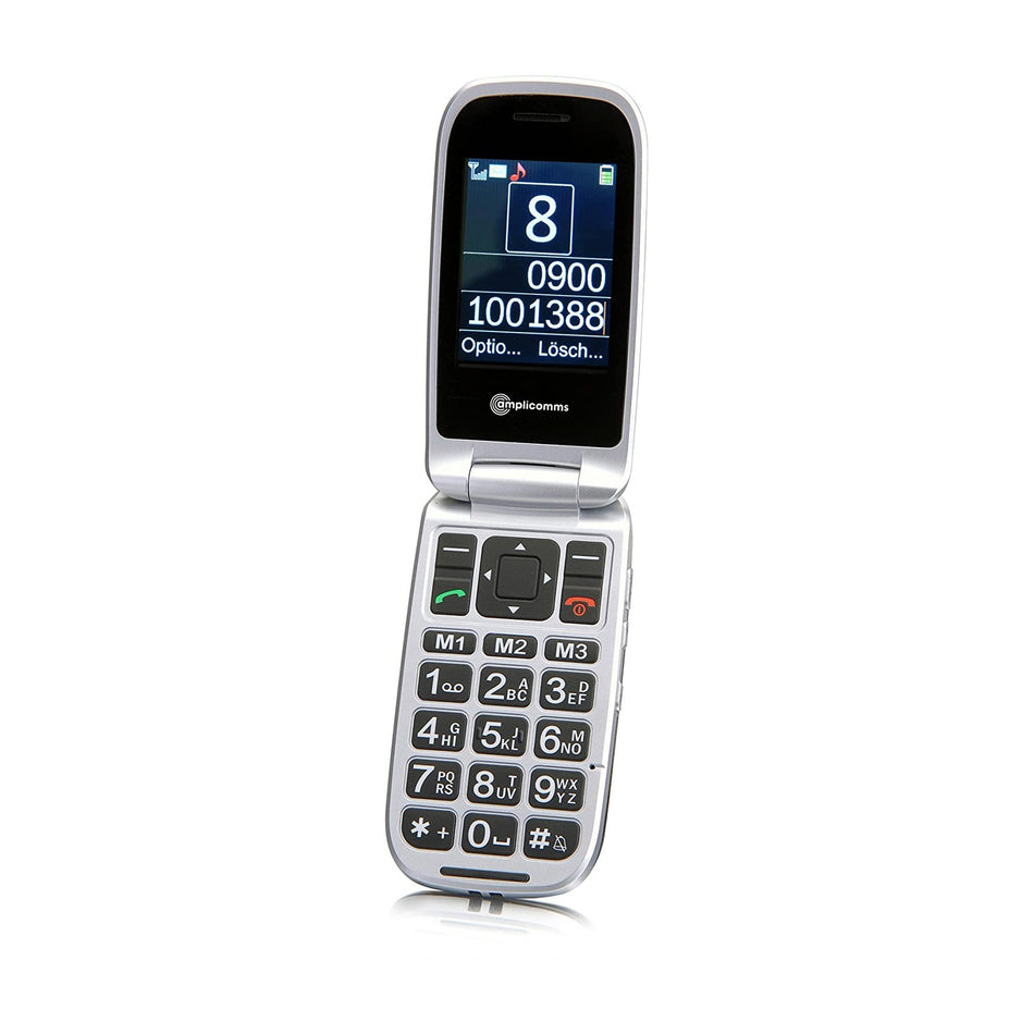 Amplicomms PowerTel M7510-3G Big Button Mobile Phone for Elderly in Black