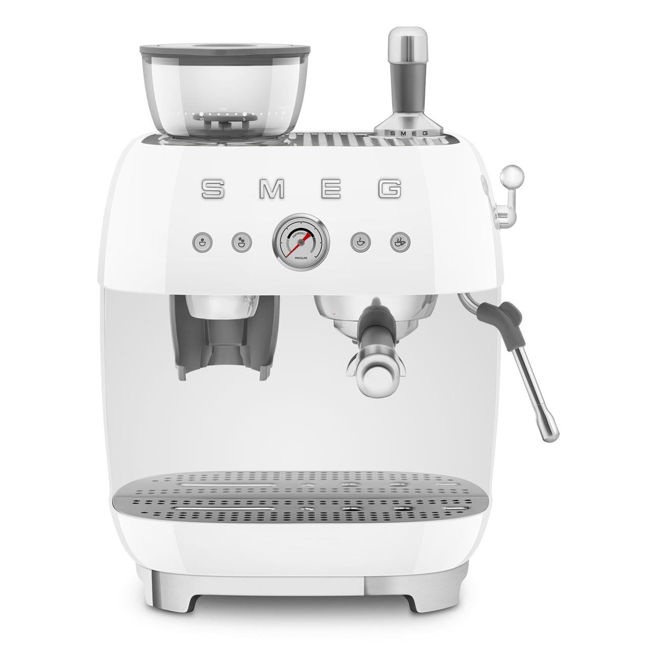 Smeg EGF03 Espresso Coffee Machine in White Coffee Machines Smeg   