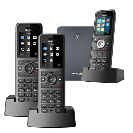 Yealink W79P Trio IP WiFI Ruggedized DECT Phone System VoiP Phones Yealink
