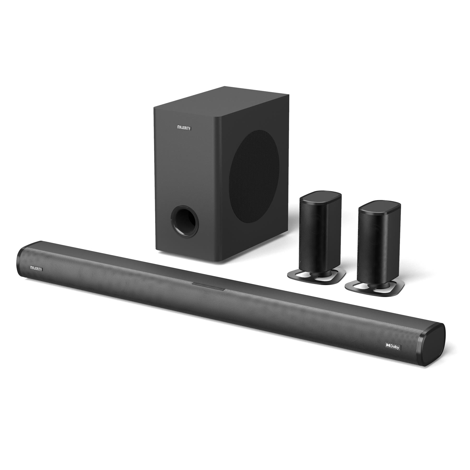 Majority Everest 5.1 Surround Sound System with Soundbar & Subwoofer Soundbars Majority   