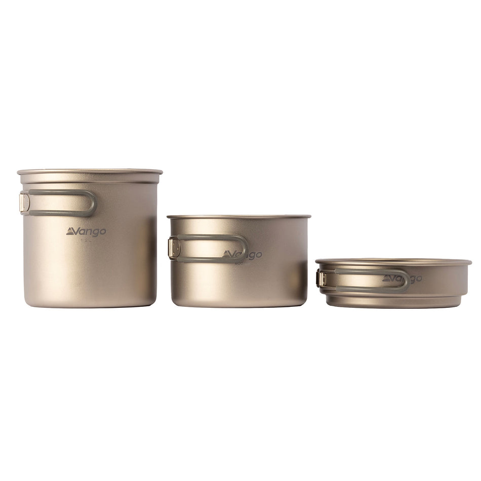 Vango Titanium 3 Piece Cook Set Camping Accessories Vango