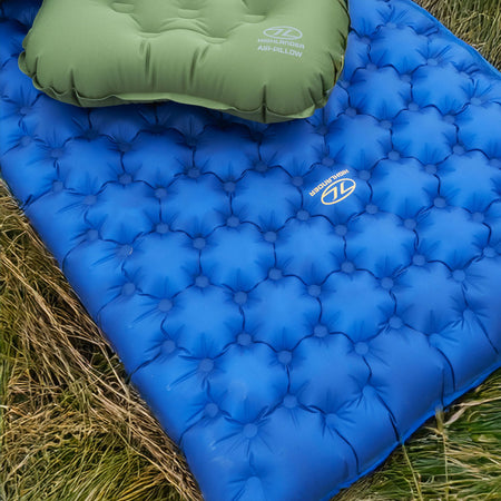 Highlander Nap-Pak Arctic R11 Inflatable Sleeping Mat - Deep Blue Camping Accessories Highlander