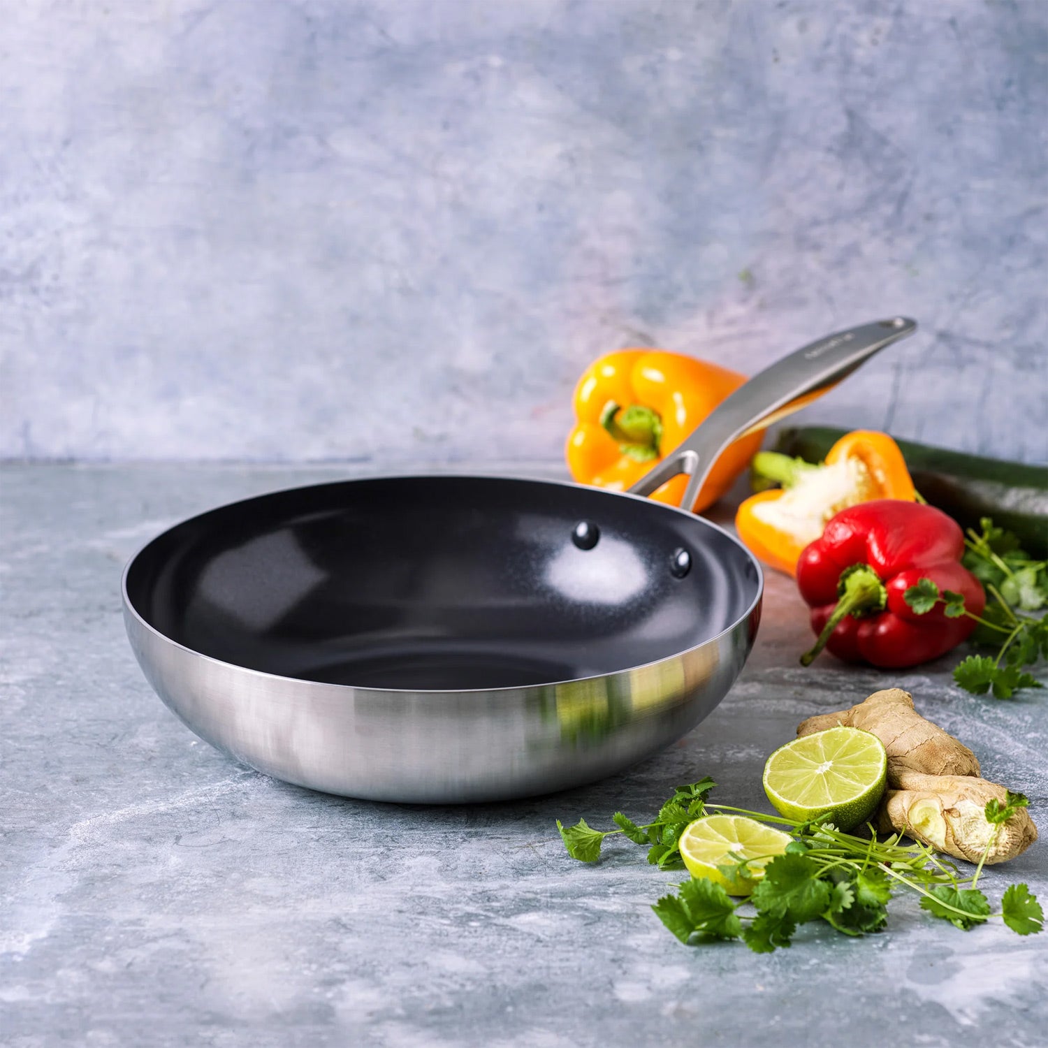 GreenPan Geneva Wok 28cm / 3.6 Litre Pots & Pans GreenPan