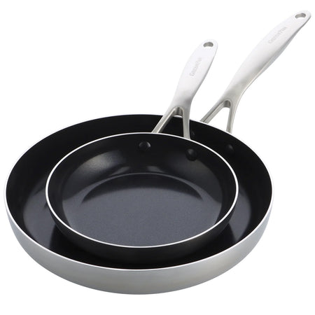 GreenPan Geneva Frypan Set 2 Piece - 20cm & 28cm Pots & Pans GreenPan