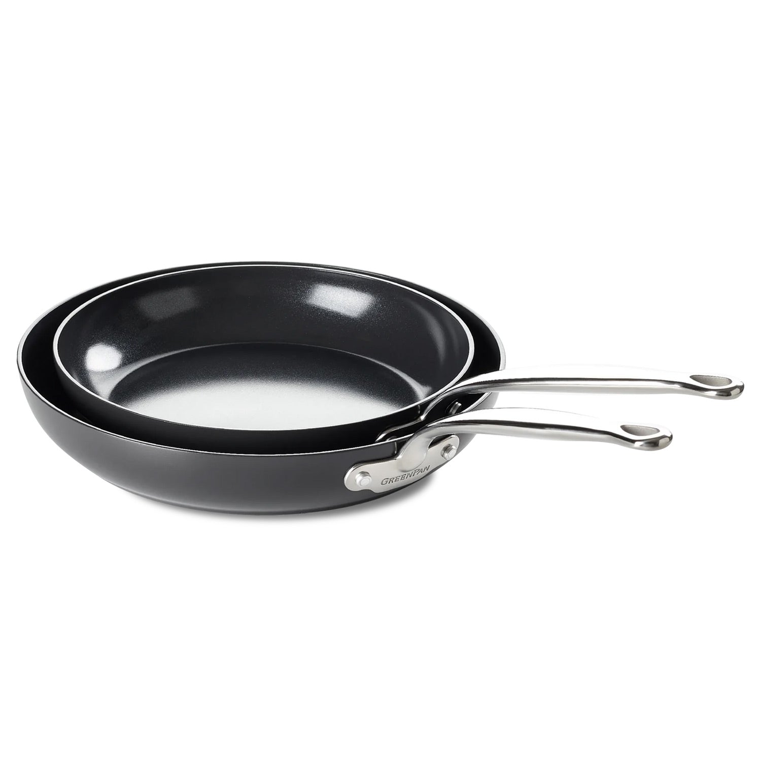 GreenPan Barcelona Pro Frypan 2 Piece Set - 20cm & 28cm with Protector Pots & Pans GreenPan