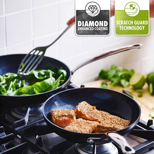 GreenPan Barcelona Pro Frypan 2 Piece Set - 20cm & 28cm with Protector Pots & Pans GreenPan