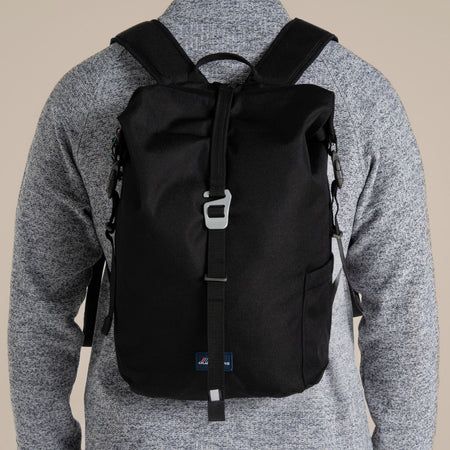 Craghoppers 16L Kiwi Classic Rolltop Backpack II | Black Camping Accessories Craghoppers