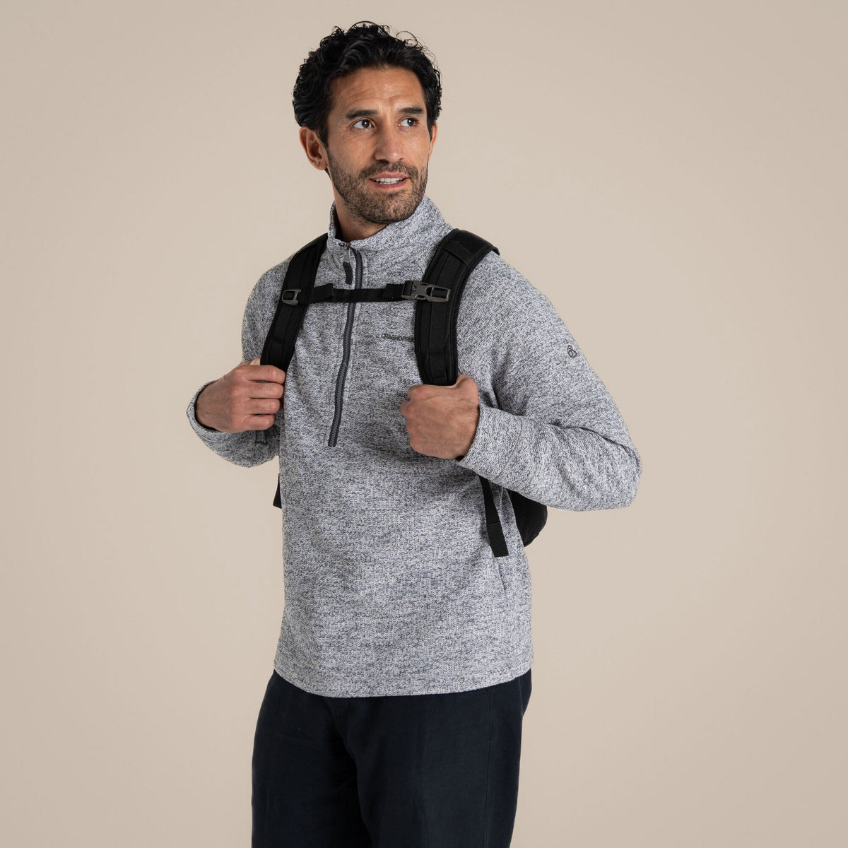 Craghoppers 16L Kiwi Classic Rolltop Backpack II | Black Camping Accessories Craghoppers